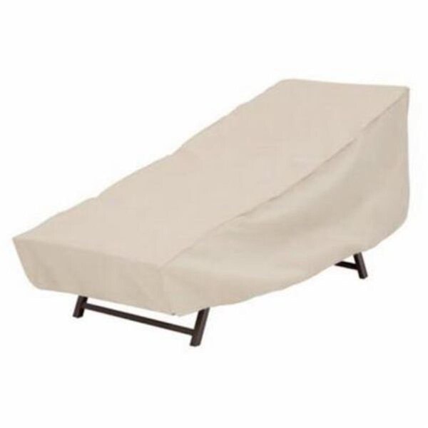 Gardencare 28 x 76 x 30 in. 600 x 300D PE Elastic Taupe Chaise Cover GA3864820 - main